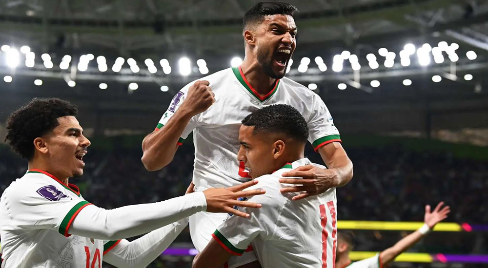 Morocco surprises Belgium with two late goals