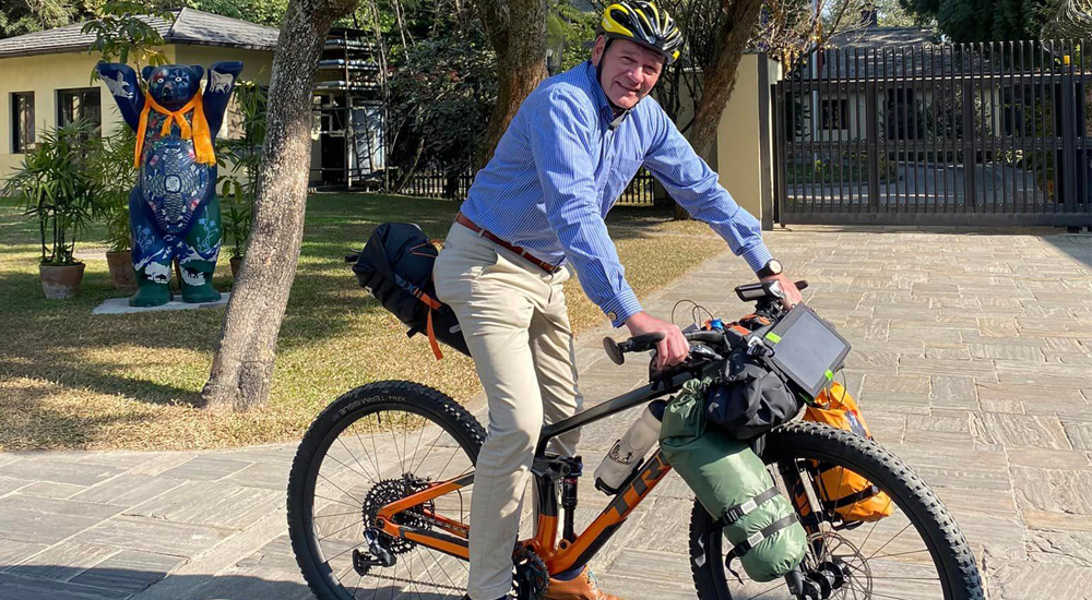 German envoy cycling all the way to Dhaka