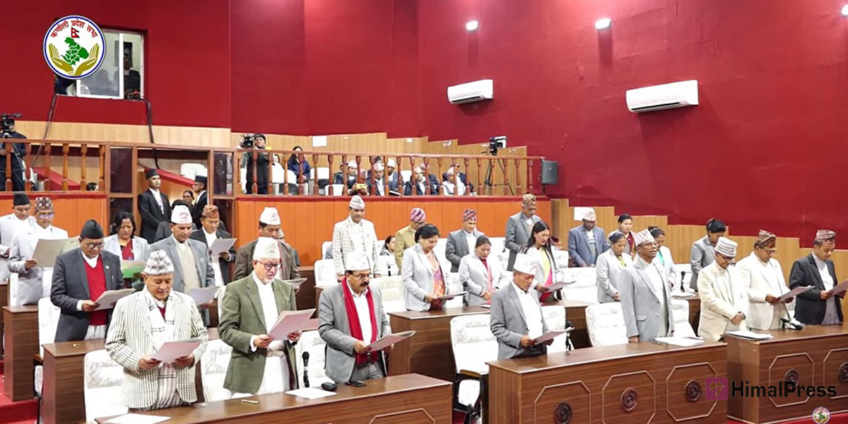 Karnali Province Assembly members sworn in