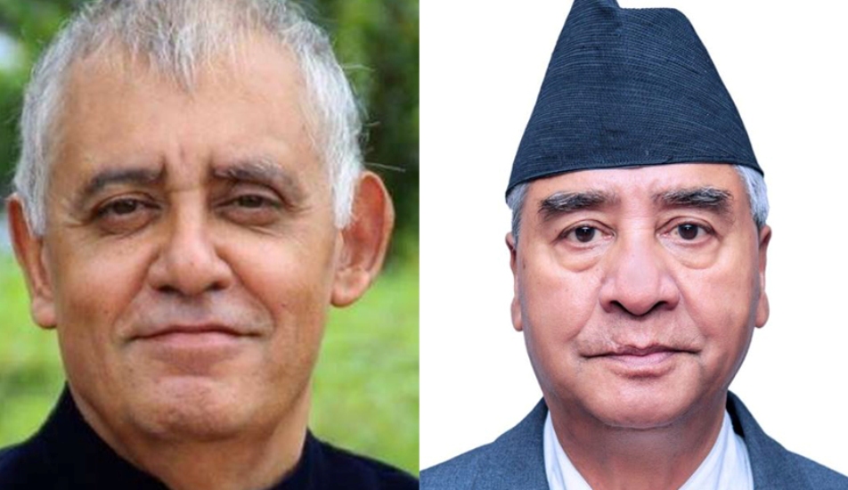 Deuba solicits Shashank’s support in parliamentary party election