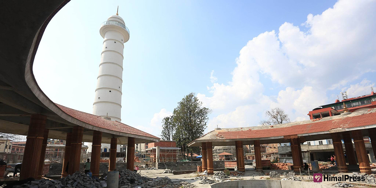 Inaugurated two years ago, Dharahara still remains incomplete