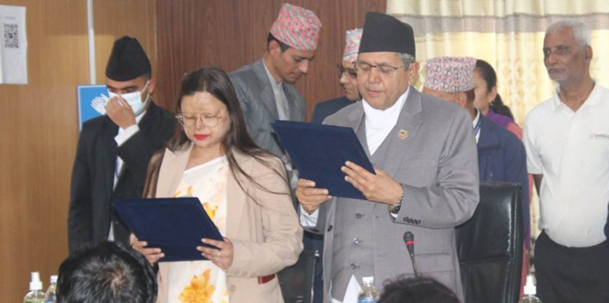 Bindabasini Kansakar sworn in as member of House of Representatives