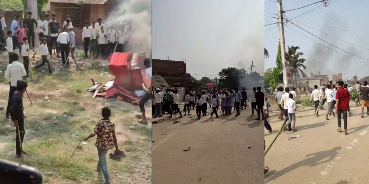 Students vandalize rural municipality building to protest transfer of headmasters