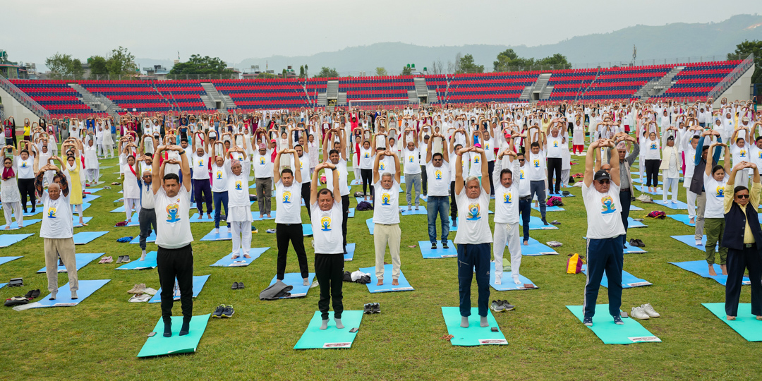Pokhara celeberates International Day of Yoga