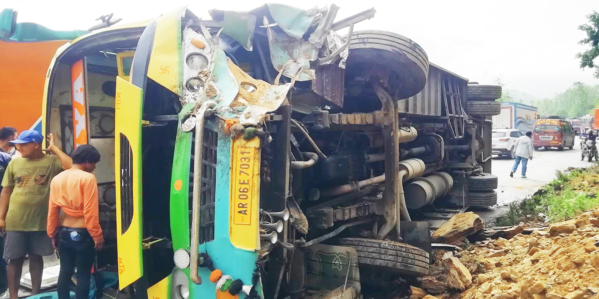 15 Indian nationals injured in bus accident on Prithvi Highway