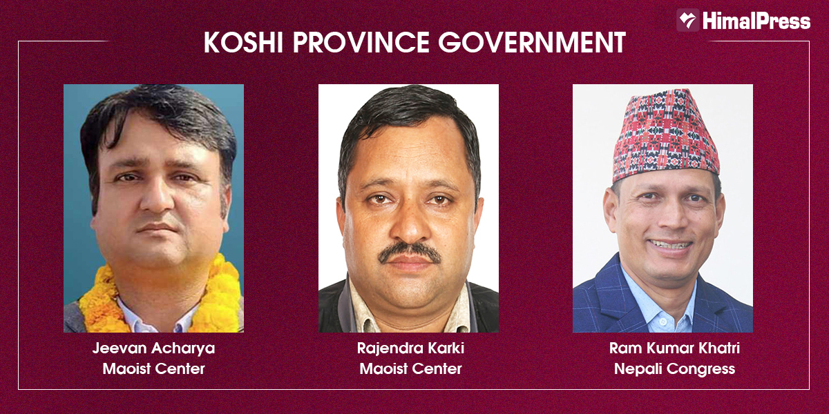 Three more ministers inducted in Koshi Province cabinet