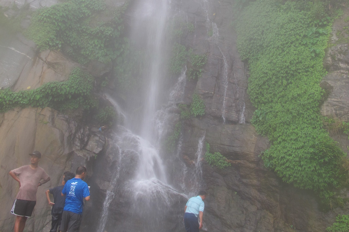 Fungfunge waterfall in Nuwakot awaiting visitors
