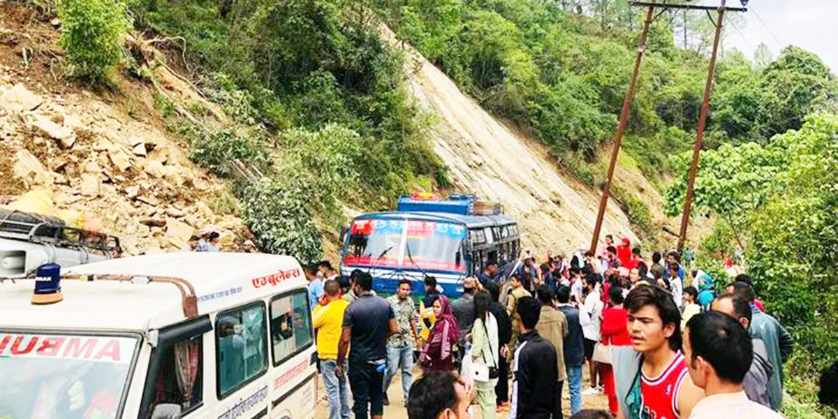 Two electrocuted to death as bus catches live wire in Salyan