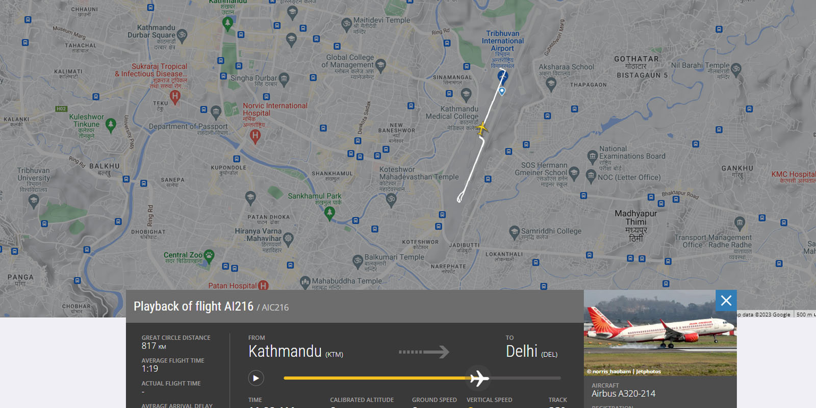 Air India landing gear glitch forces TIA to close runway for 50 minutes