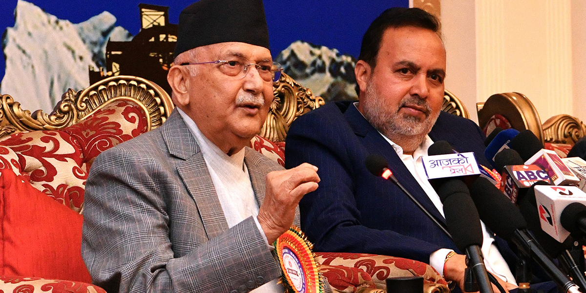 UML decides to use portraits of only Oli in party programs