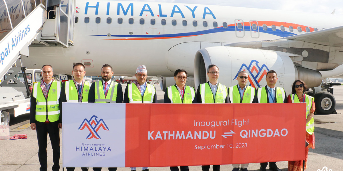 Himalaya Airlines launches scheduled flights to Qingdao