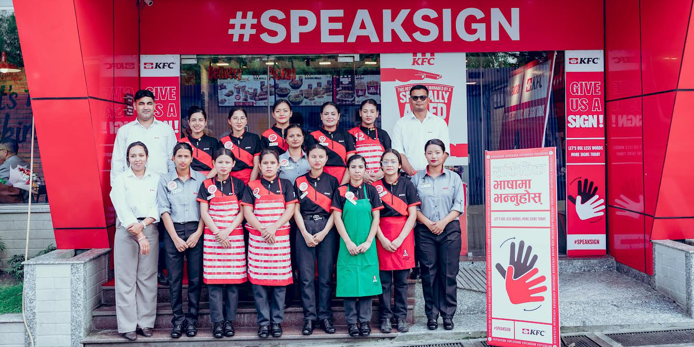 KFC opens new outlet with speech, hearing-impaired women workforce