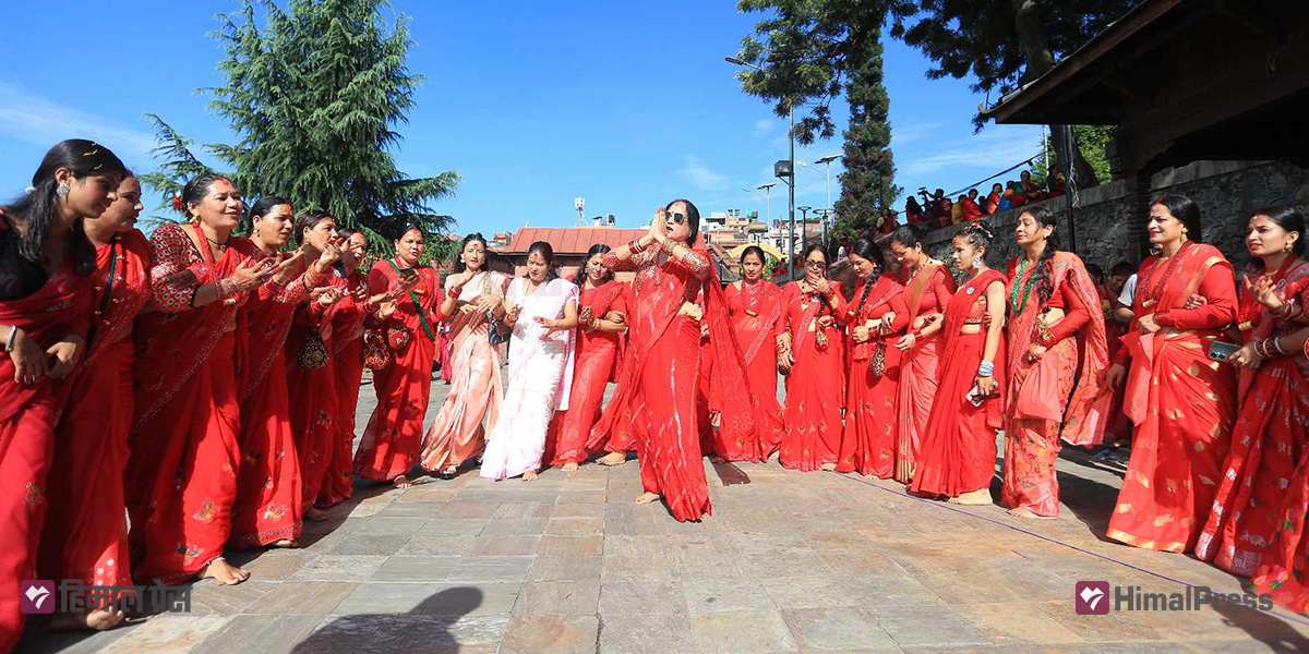Hindu women celebrate Teej festival [In Pictures]