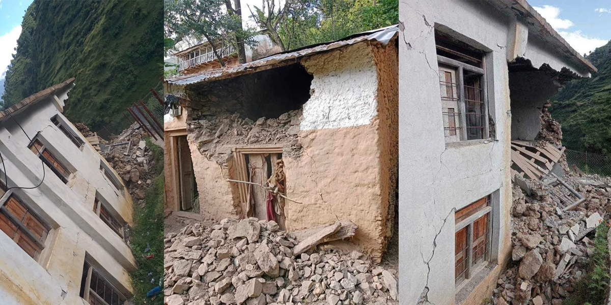 Bajhang Earthquake: One dead, 135 structures damaged