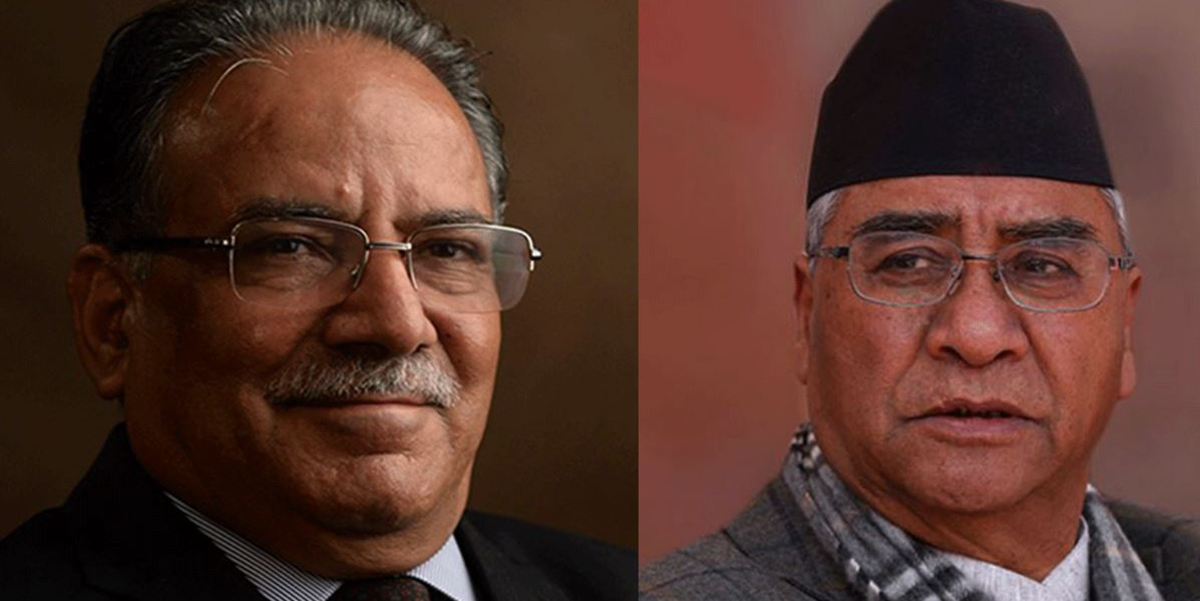 Deuba meets Dahal to discuss new developments in Koshi Province