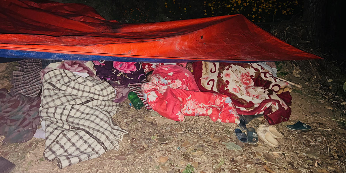 Two elderly men succumb to cold in tarp shelters in Jajarkot
