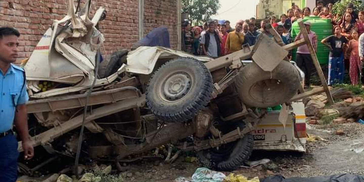 Six dead in Devchuli jeep accident