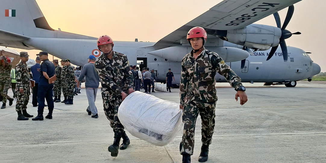 India provides 11 tons of relief materials for quake survivors