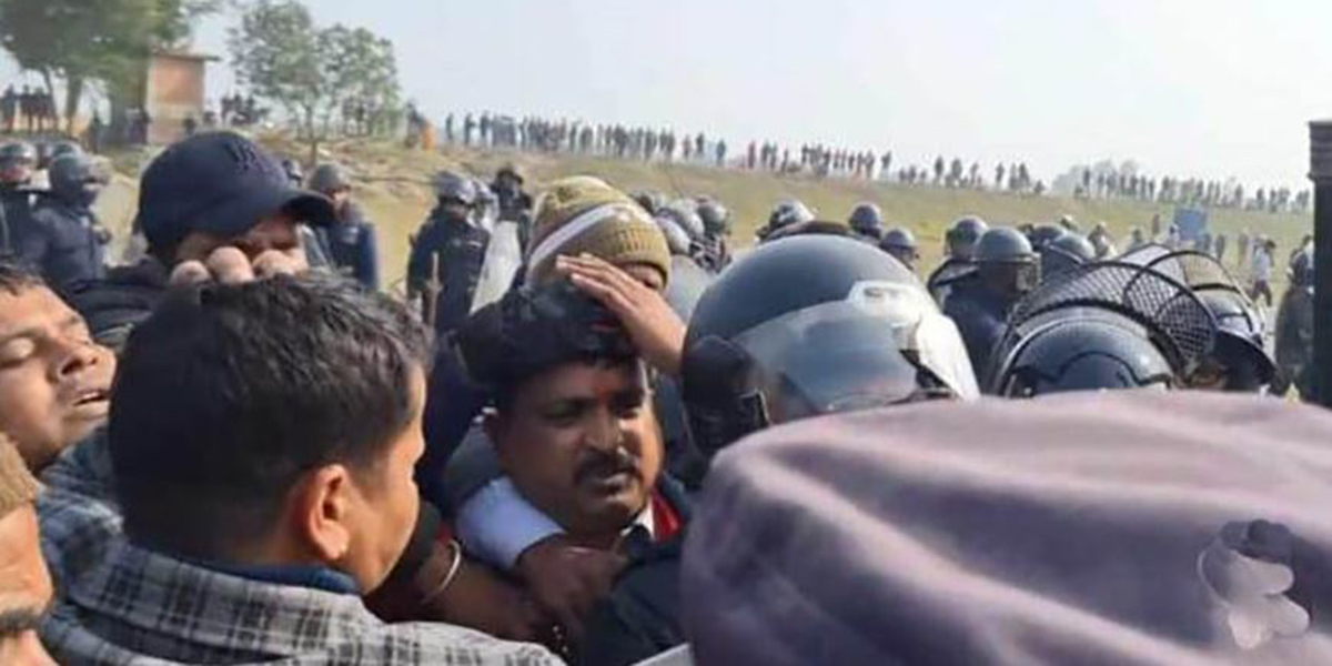 Madhesh provincial minister, members injured in clash with police in Saptari