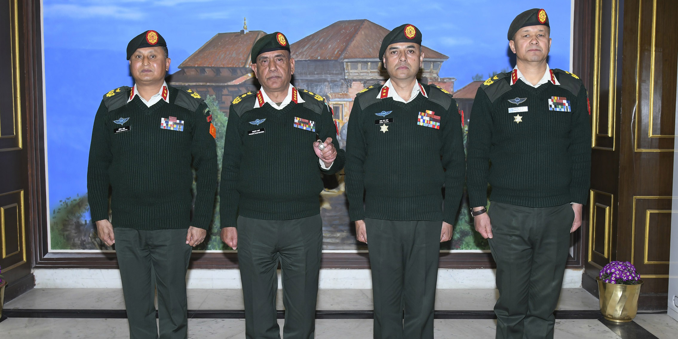 Insignia conferred on three Major Generals
