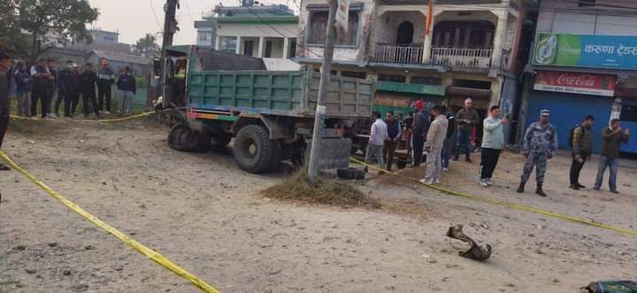 Two dead, three injured as tipper collides with bus and jeep in Belbari