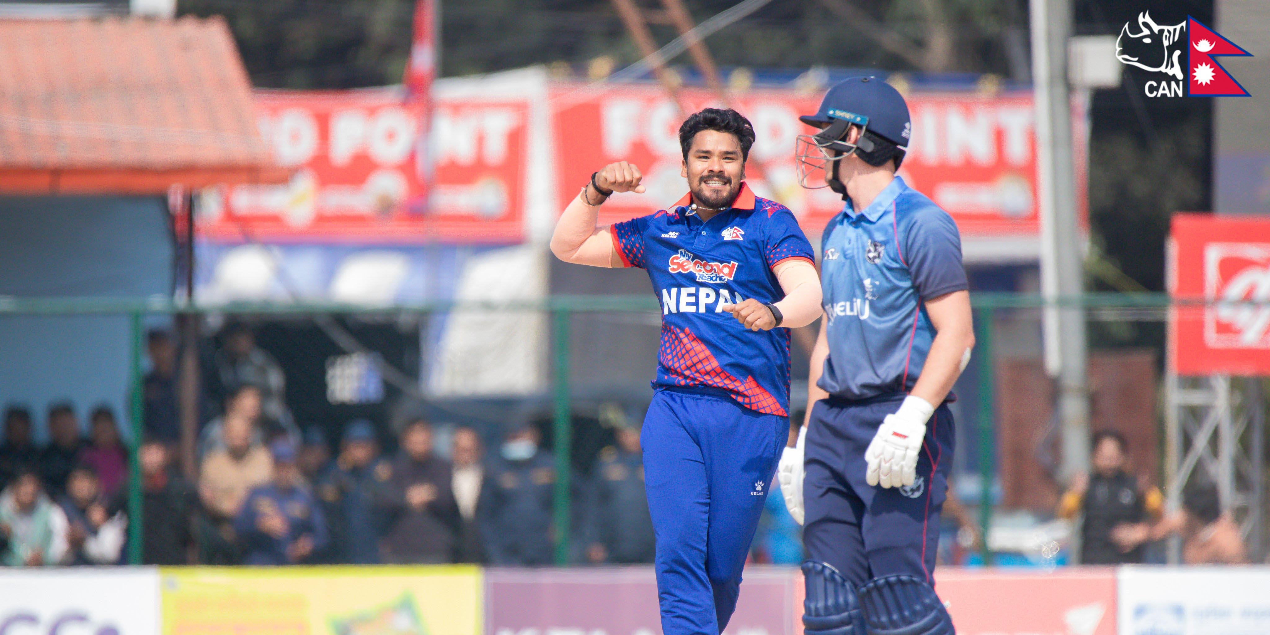 Nepal defeats Namibia by 3 runs to keep its final hopes alive