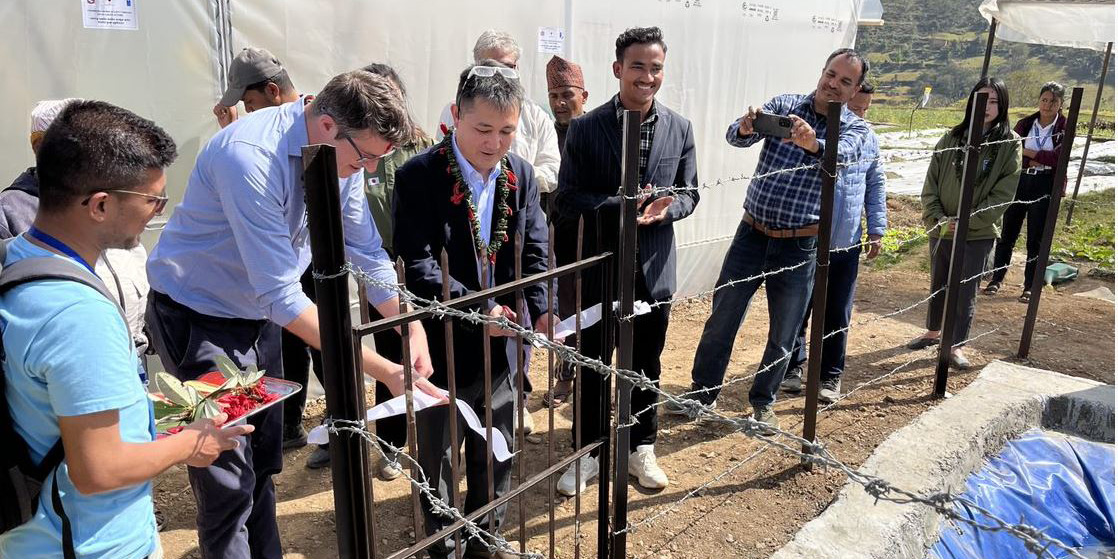 Japan, UNDP build polyhouses for quake-affected farmers