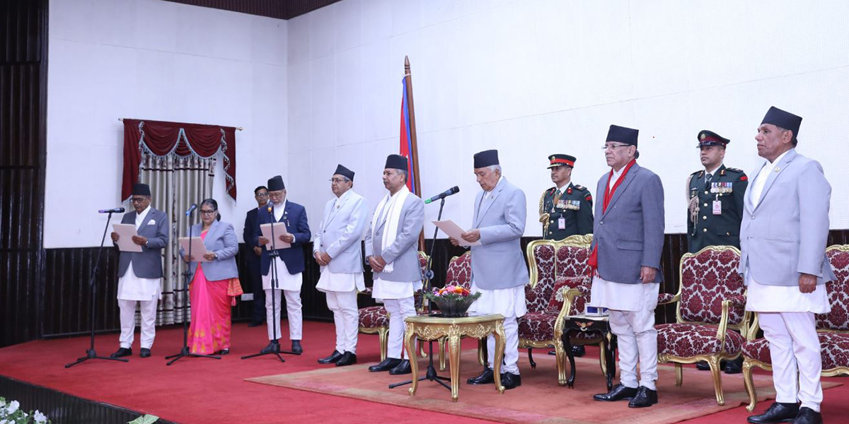 New province chiefs of Madhesh, Gandaki and Sudurpashchim sworn in