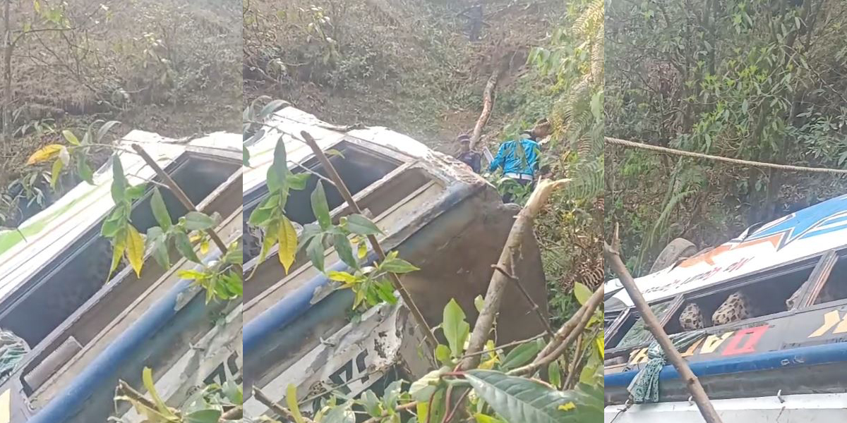 Wedding party bus accident in Sindhupalchowk leaves three dead