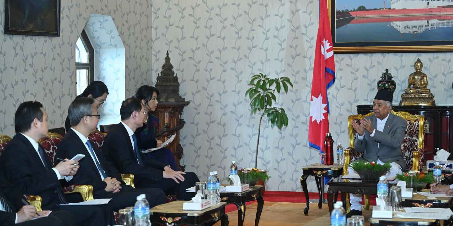 Chinese Vice Minister pays courtesy call on President Poudel