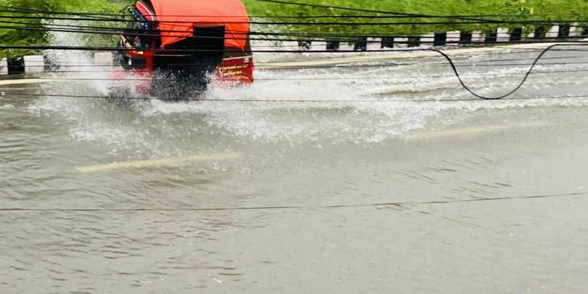 Continuous rainfall inundates Biratnagar