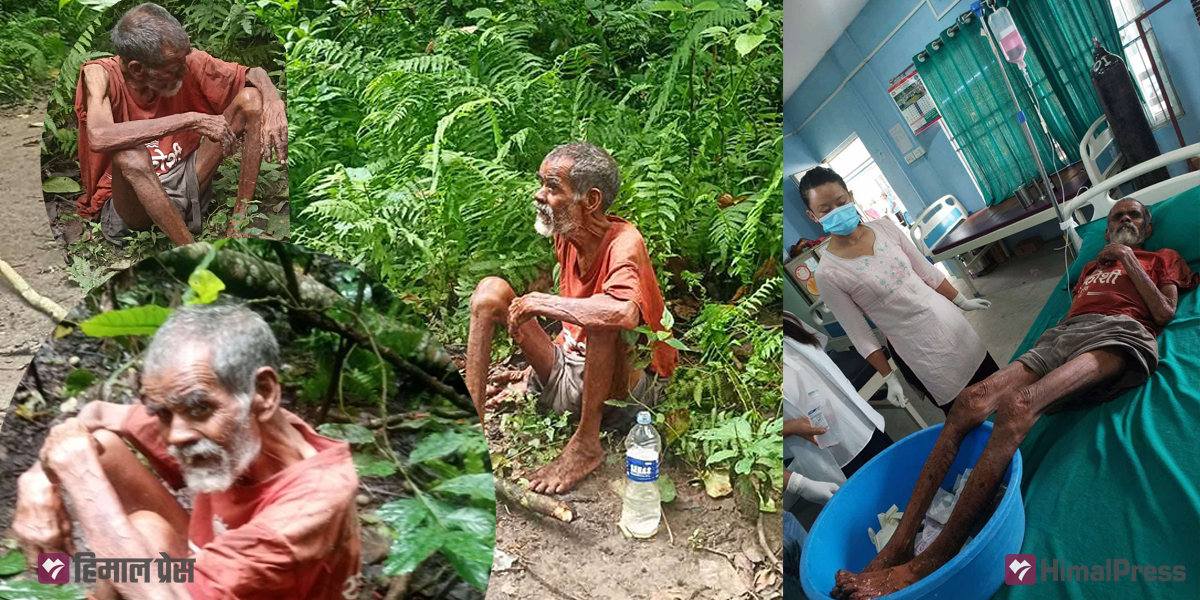 Elderly man abandoned in forest by family rescued