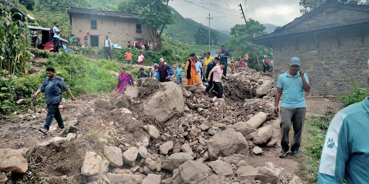 48 households in Rukum West displaced by disaster incidents