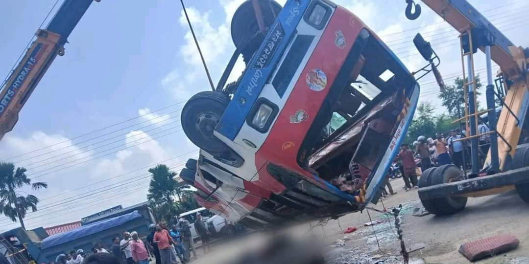 Two dead, 27 injured in Nepalgunj bus accident