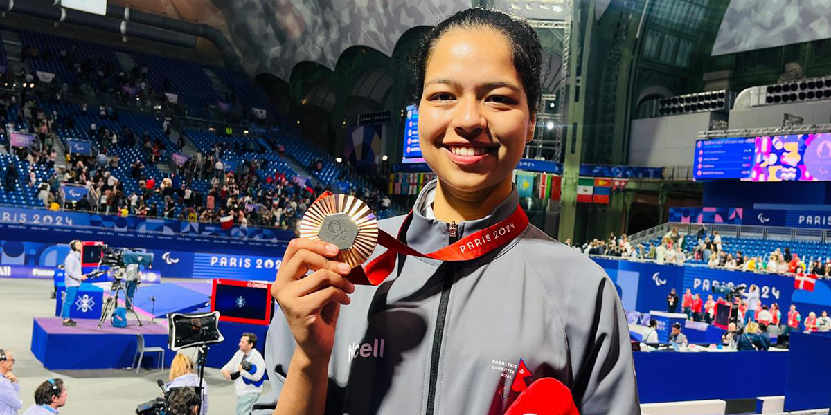 Palesha wins historic bronze for Nepal in Paris Paralympics