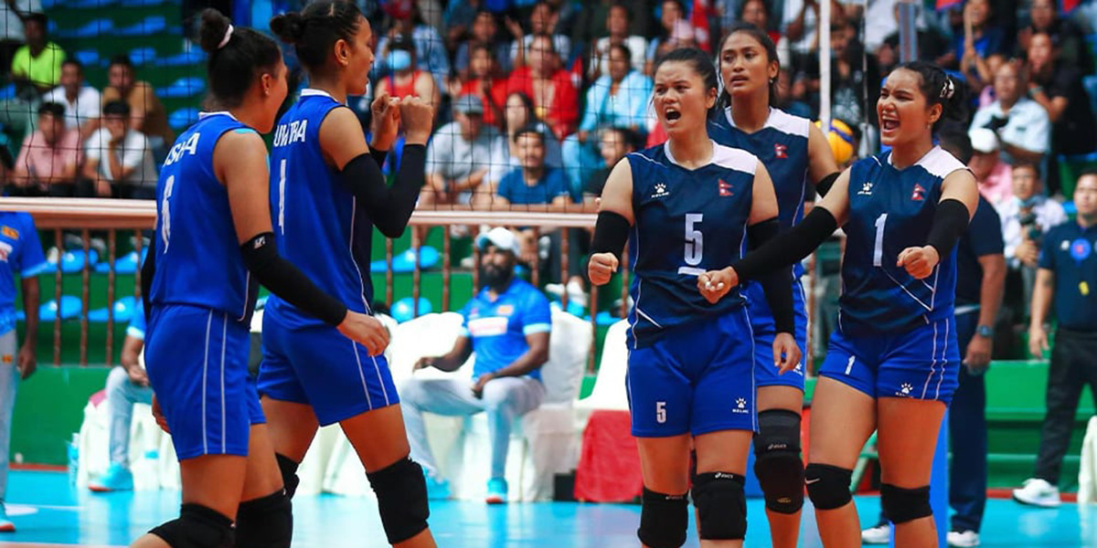 Women’s Volleyball: Nepal records first-ever win against India