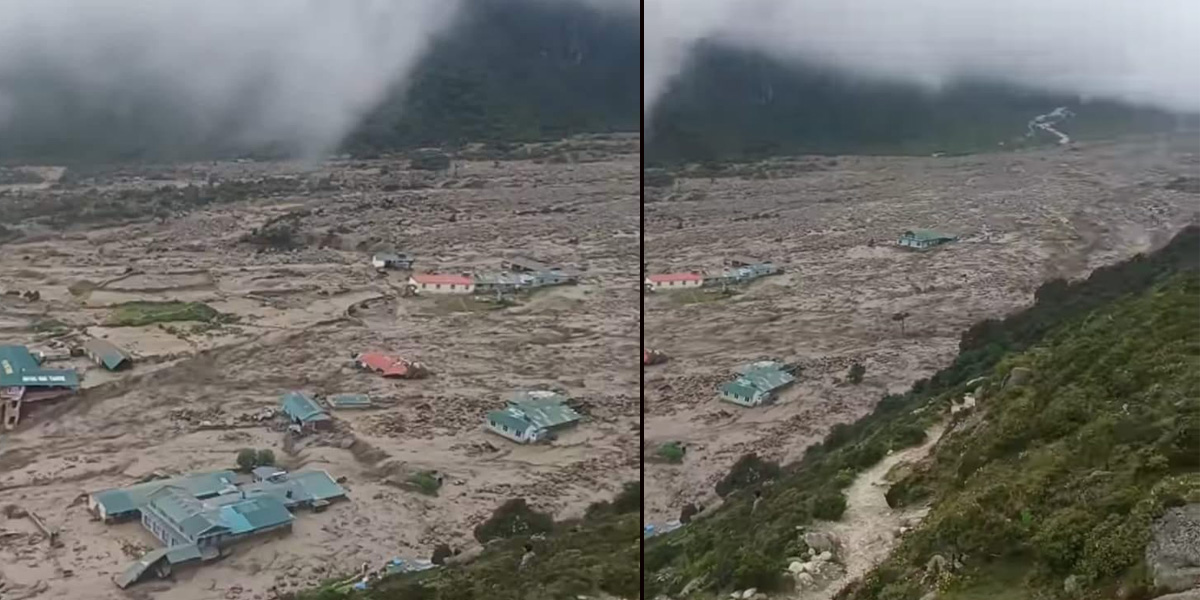 Thame flood obstructs Everest Base Camp trail