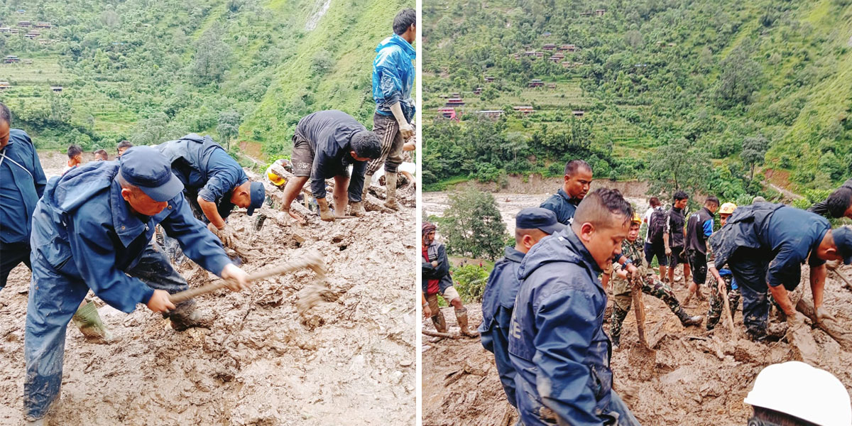 Three injured in Baglung landslide airlifted to Kathmandu