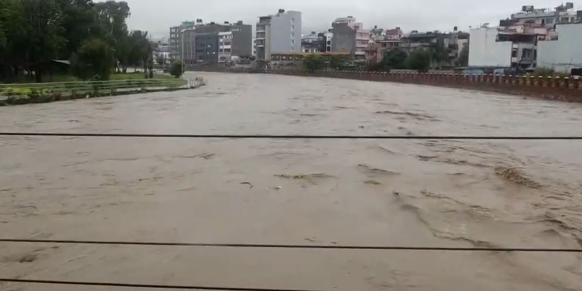 Met office advises caution as water levels in rivers of Kathmandu Valley rise