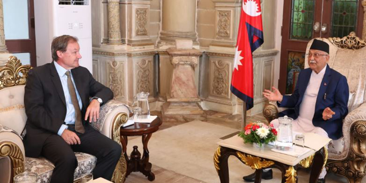 UK envoy pays courtesy call on PM Oli