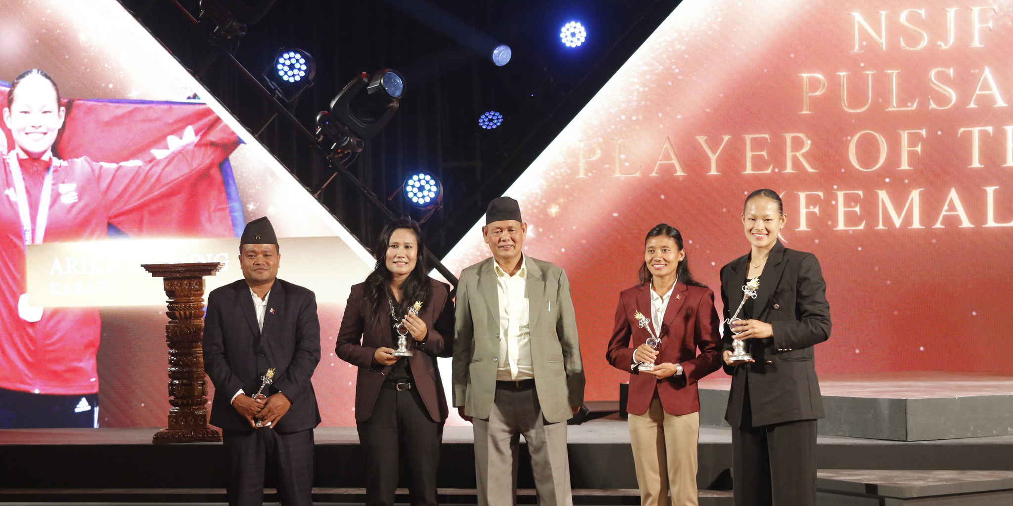 Rohit, Arika named best players at NSJF Pulsar Sports Award