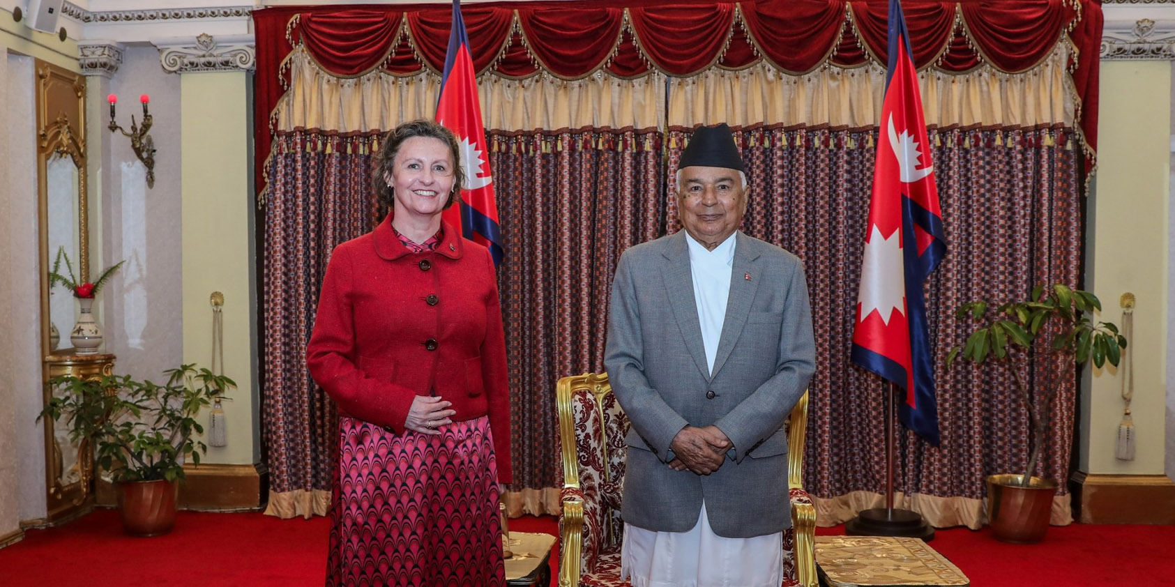 Australian envoy Leann Johnston presents her credentials