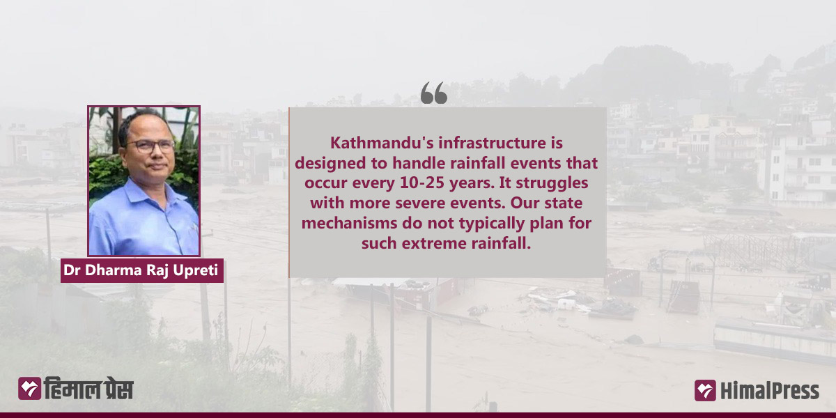 Kathmandu’s infrastructure can not handle severe rainfall events [Interview]