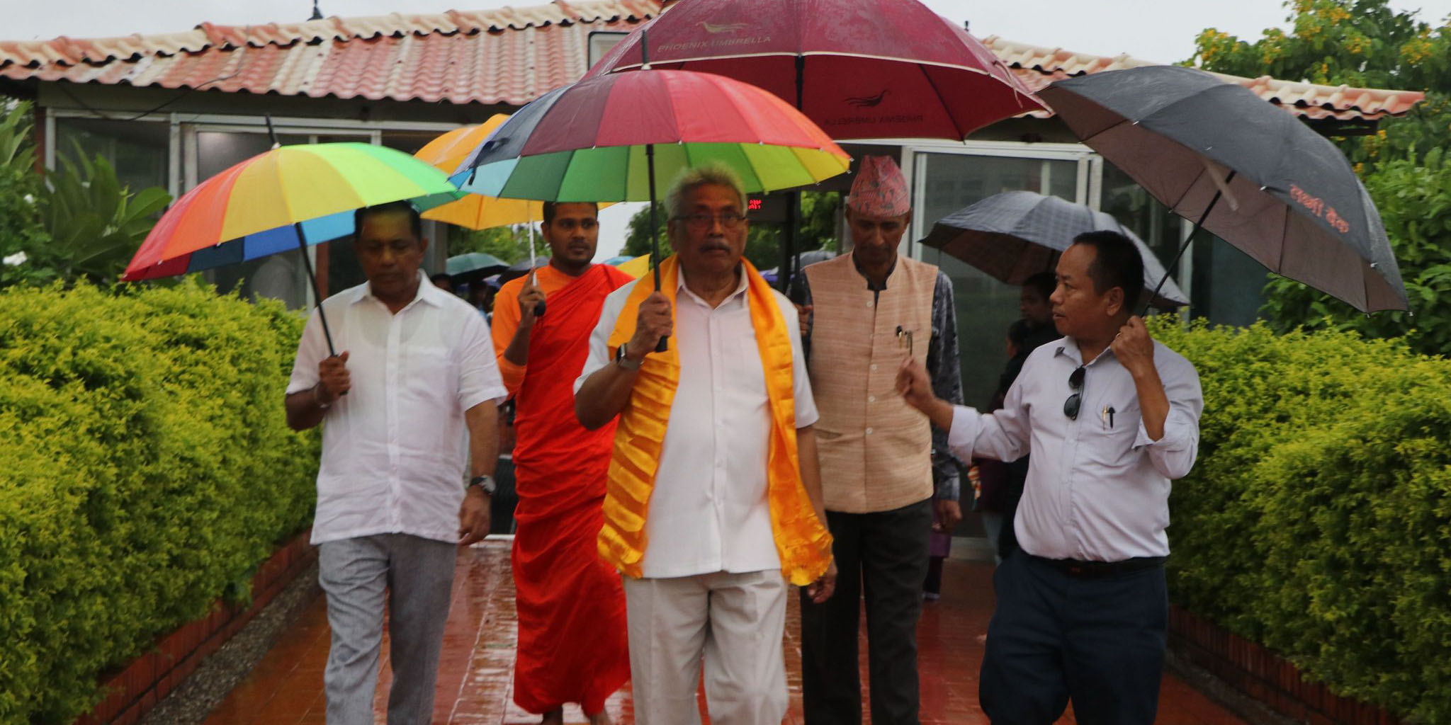 Former Sri Lankan Prez Rajapaksa visits Lumbini [In Pictures]