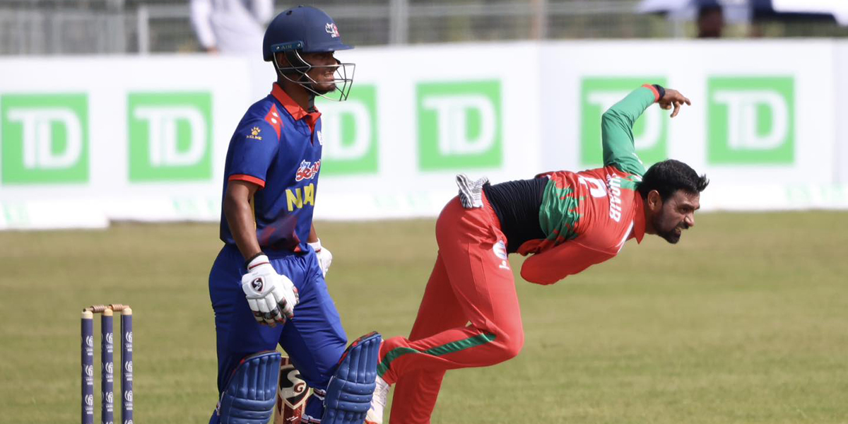 Nepal suffers one-wicket loss against Oman in WCL 2