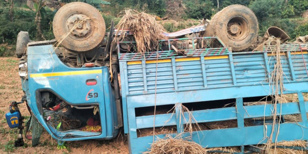 Three dead, eight injured in Salyan road accident