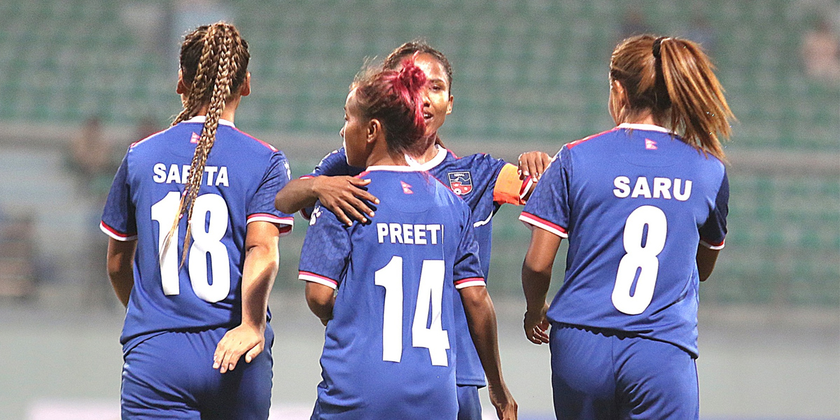 Rekha scores five, Preeti gets hat-trick as Nepal trashes Maldives 11-0