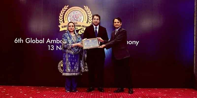 Former envoy Adhikari awarded in Islamabad