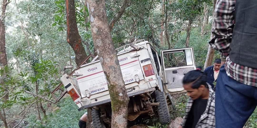 Two dead as jeep veers off the road in Dadeldhura