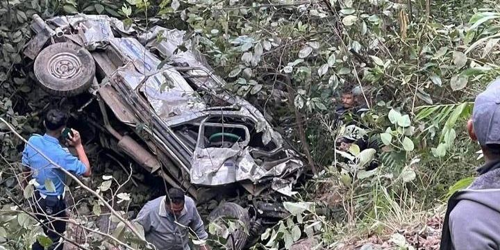 Five, including ward chair, dead in Ramechhap road accident